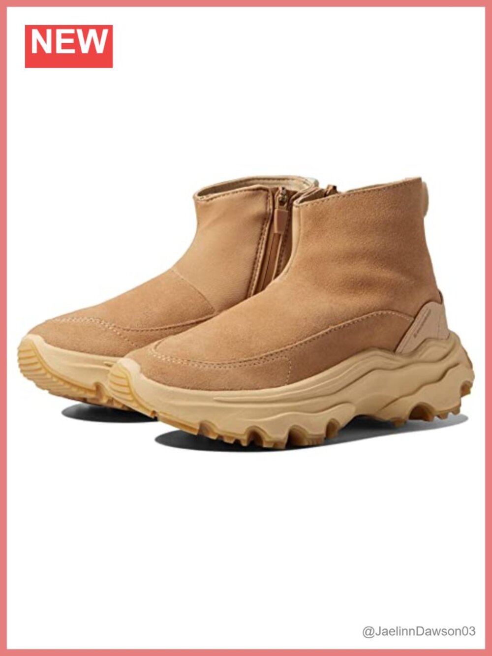 Waterproof Suede Athletic Sneaker Ankle Bootie for Women